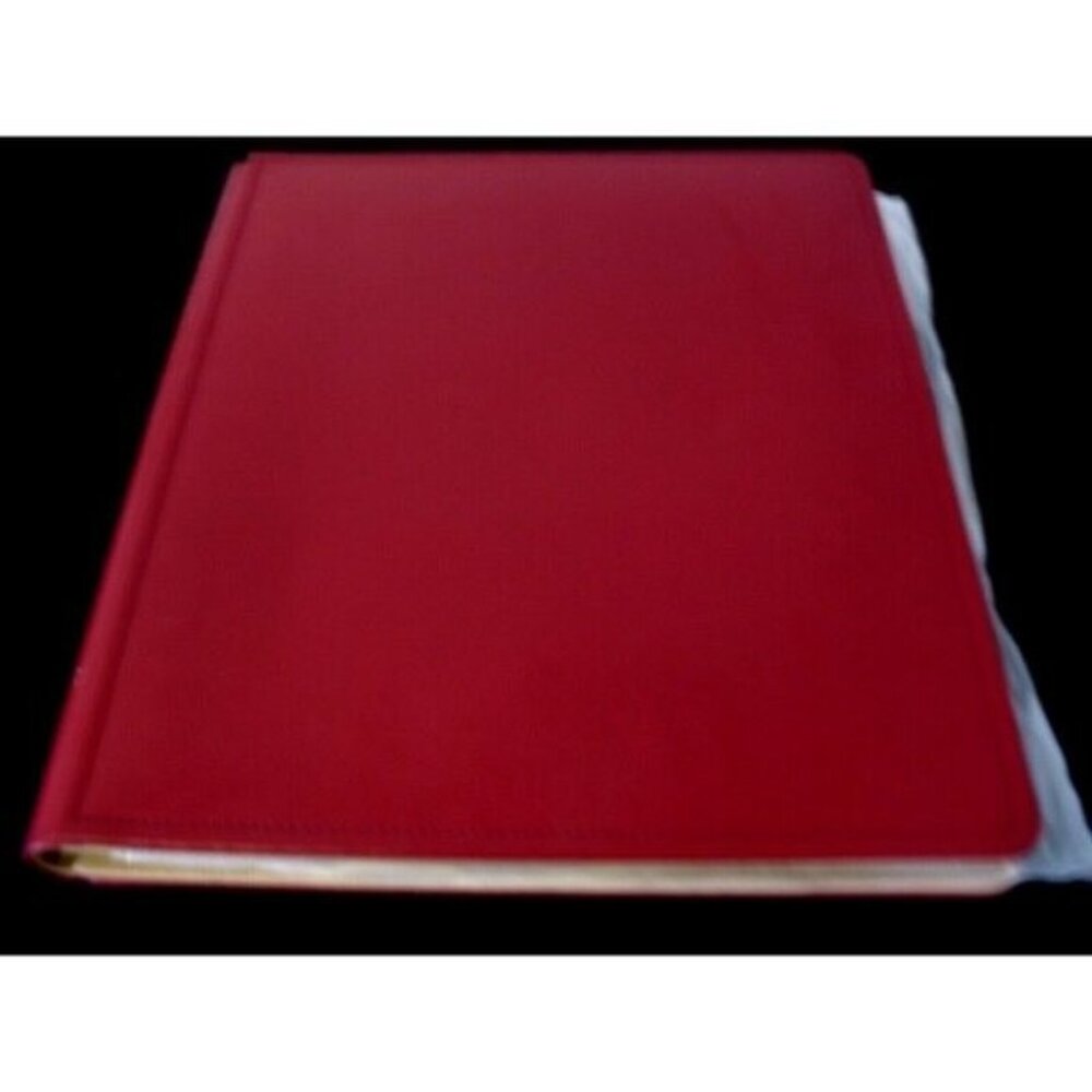 Creative Memories Cranberry PicFolio  Milestones 11x14". Good No Defects